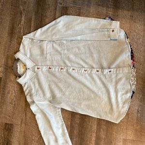 Button up printed blouse